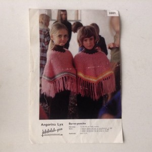 Hkleopskrift Barne poncho