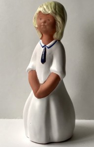 Keramik figur pige mrk. Gabriel