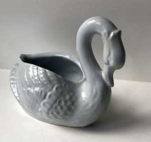 Svaneunge vase gr H: 13 cm