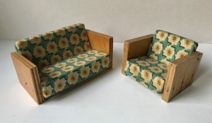 Retro dukkehus mblement