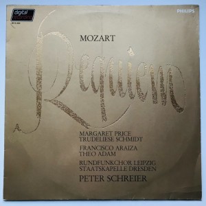 LP Mozart Requiem Statskapelle Dresden dir. Peter Schreier