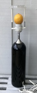 Holmegaard glas bordlampe sort Royal Cph