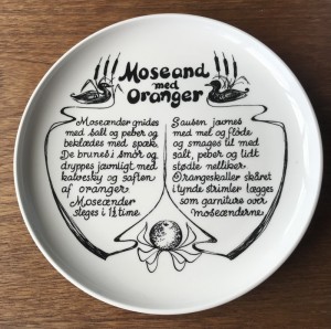 Fad med opskrift p Moseand