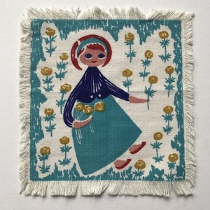 Jangaard Mellemlgs serviet Blomsterpige
