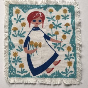 Jangaard Mellemlgs serviet Blomsterpige