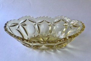 Lys ravfarvet glasskl Fyns Glasvrk