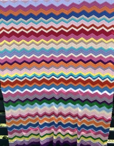 Hklet bomuldstppe 140x210 cm