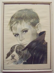 Kurt Ard dreng med hund